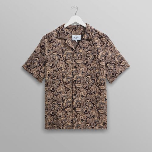 Didcot Shirt Brown Floral Jacquard