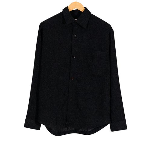 Adwin Wool Blend Overshirt Anthractie