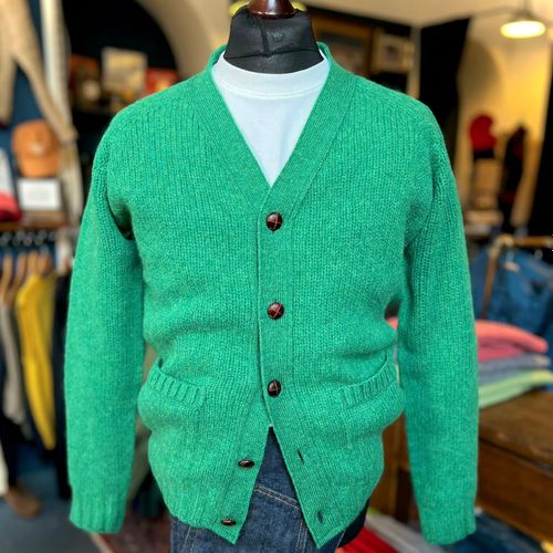 Harley Of Scotland Chunky Weight Super Soft Wool Cardigan- Pixie