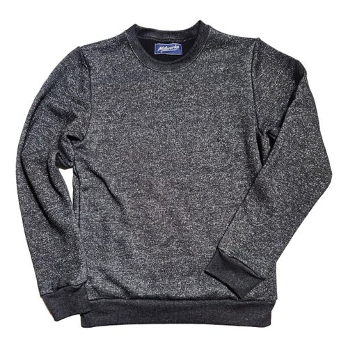 Vintage Marled Crewneck Sweatshirt Black