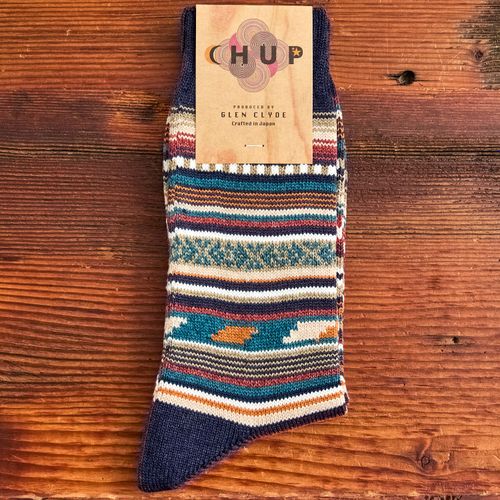 Monument Valley Sock in Indigo