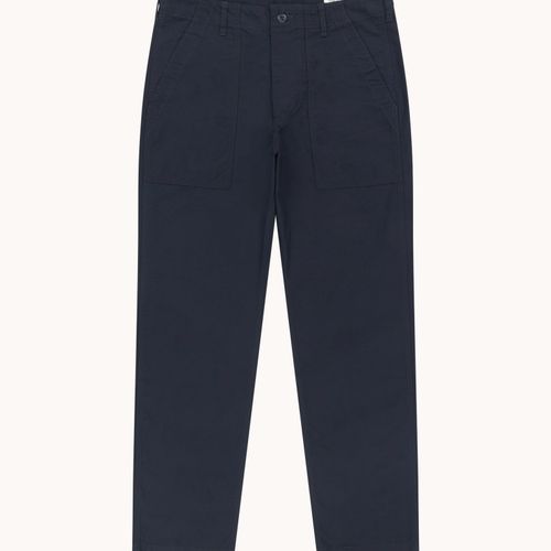 High Rise Japanese Ripstop Fatigue Pant - Navy