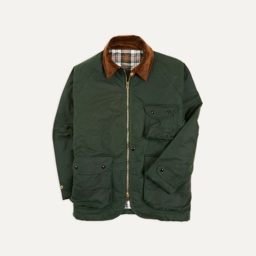 Green Waxed Coverall Jacket