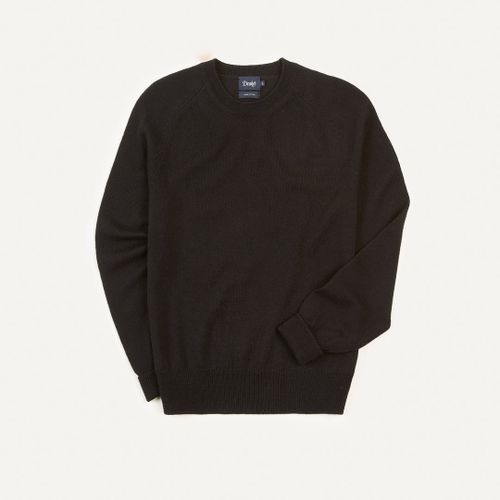 Black Merino Crew Neck Jumper