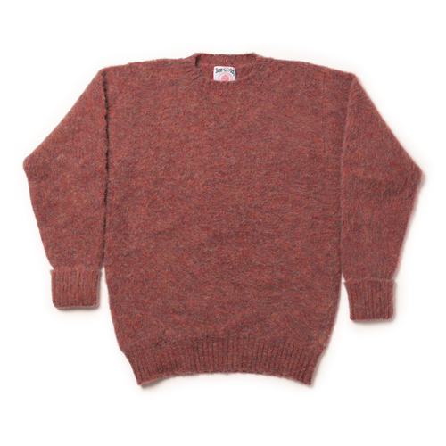 Shaggy Dog Sweater Dark Orange - Classic Fit