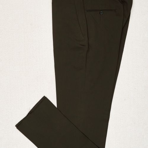 P. Johnson Chocolate Wool Twill Trousers (NOS)