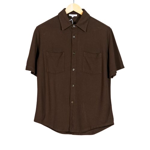 Pique Work Shirt Short Sleeve Earth