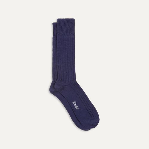 Navy Cotton Sports Socks