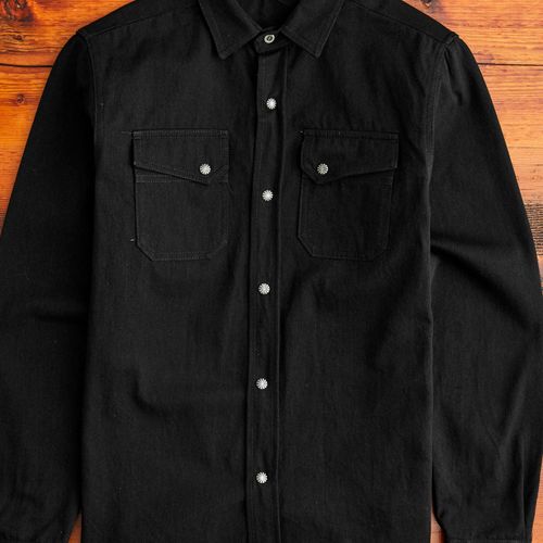 Crosscut Western in Black Denim