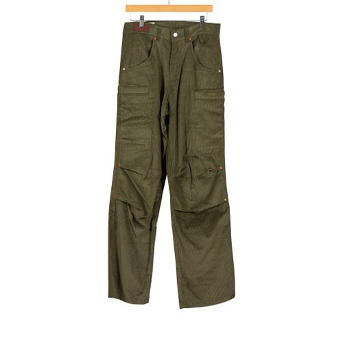 Corduroy Cargo Pant Green Khaki