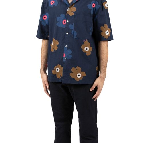 Rangi Shirt Over P's Flower Print Navy