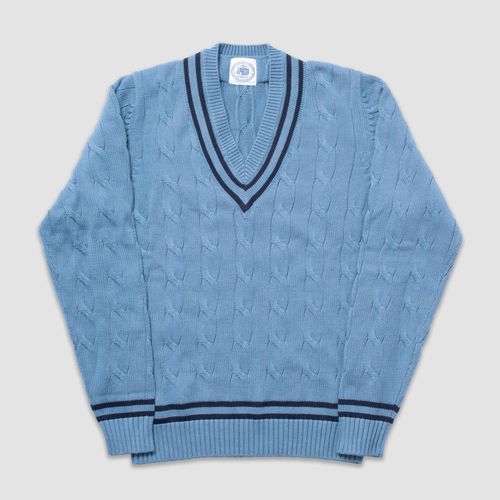 Cotton Cricket Sweater - Blue/navy