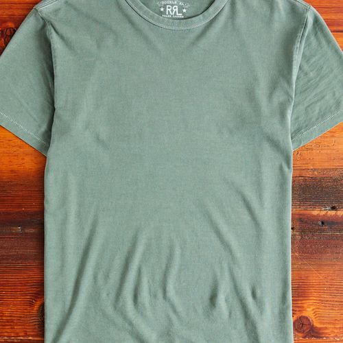 Vintage Knit T-Shirt in Forest Green