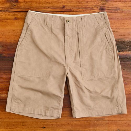 Fatigue Shorts in Khaki Cotton Ripstop