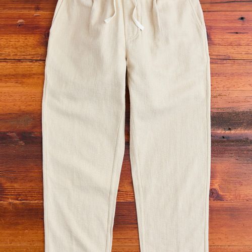 Linen Easy Pant in Alabaster