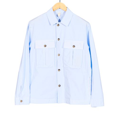 Overshirt Drew Popeline Tinto Capo Viola