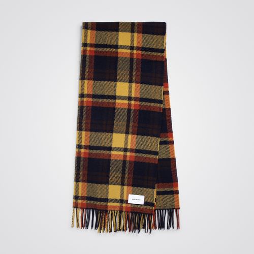 Virgin Wool Checked Scarf