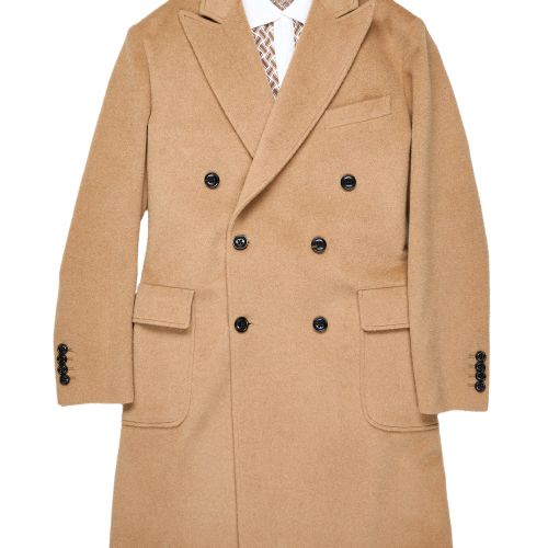 Drumohr Sabbia Double Breasted Camel Overcoat (NOS)