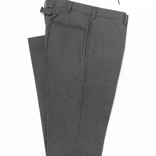 Charcoal Tropical Wool Trousers - Trim Fit