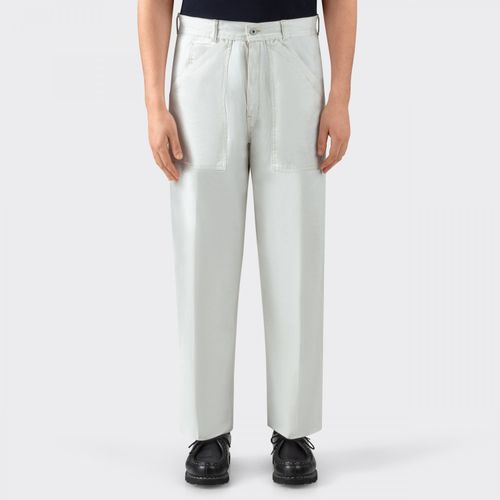 “PAUL” Selvedge Trousers : White