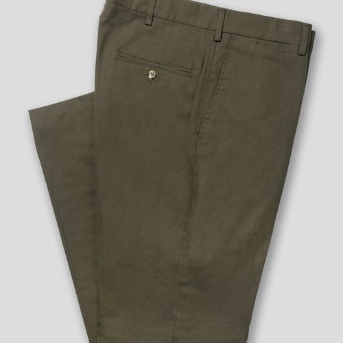 Sanded Twill Pants - Olive