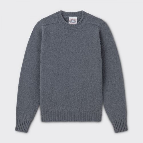 Brushed Wool Crewneck Knit : Dove Grey