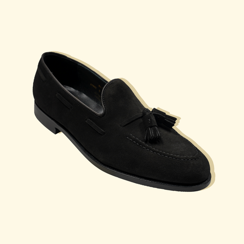 Bloomsbury Tassel Loafers by Crockett & Jones for The Anthology - Black SuedeBloomsbury Tassel Loafers by Crockett & Jones for The Anthology - Black Suede