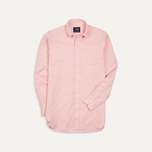 Pink Pinpoint Oxford Cotton Cloth Button-Down Shirt