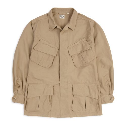 OrSlow Cotton Ripstop Tropical Jacket: Beige