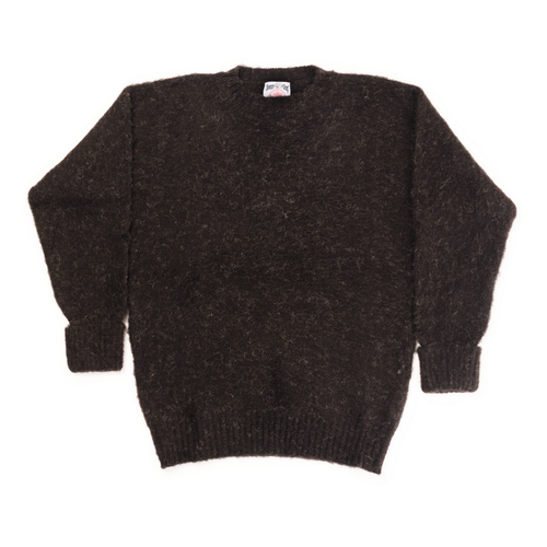 Shaggy Dog Sweater Shetland Black- Classic Fit