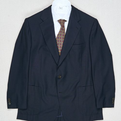 WW Chan Navy Loro Piana Wool Sport Coat Bespoke (Pre-Owned)