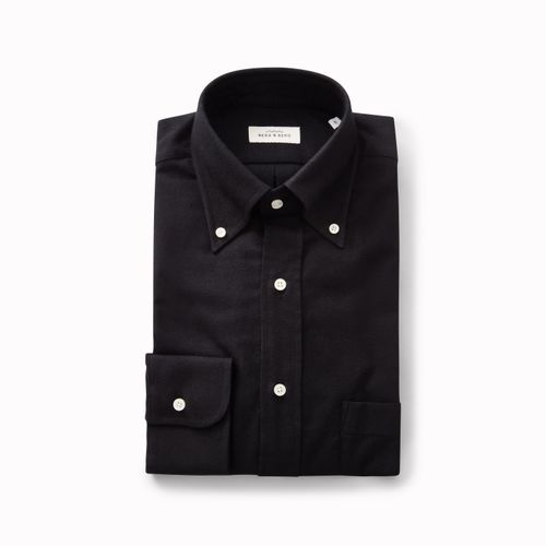 FERDINAND Button Down Shirt Black Black