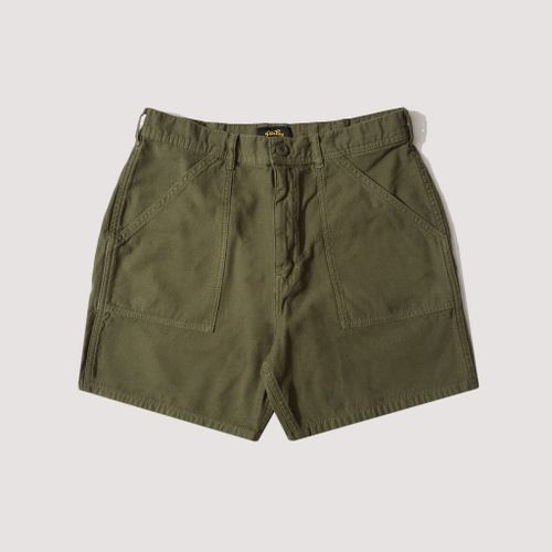 Fat Short - Olive Sateen