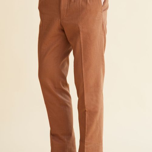 The Armoury by Osaku Ocre Cotton Flat-front AO Trousers *factory seconds* (NOS)