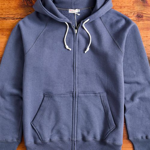 451 Loopwheel Zip Hoodie in Navy