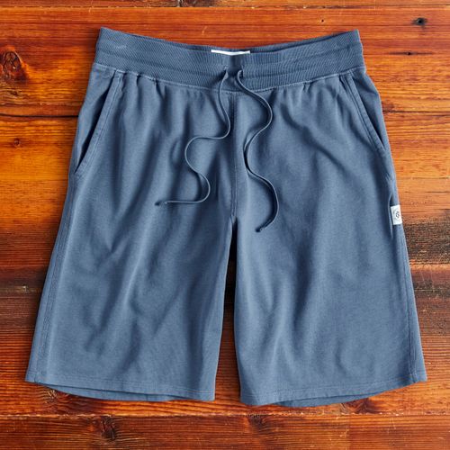 Lightweight Terry Sweatshort in Washed Blue