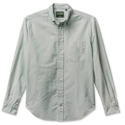 Green Stripe Spring Oxford