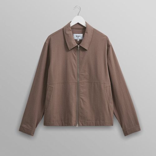 Eldon Jacket Taupe Seersucker