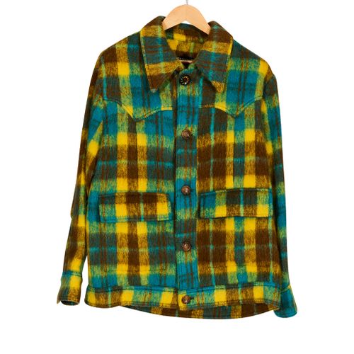 Chauny Wool Check Jacket Yellow Brown