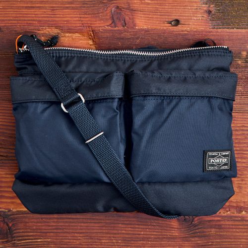 "Force" Shoulder Bag in Navy