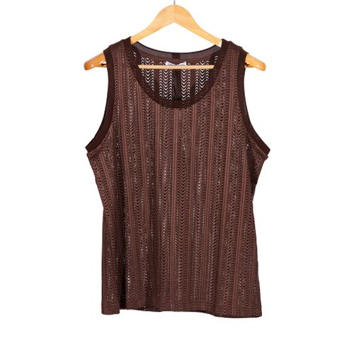 Tank Lace Brown Wave