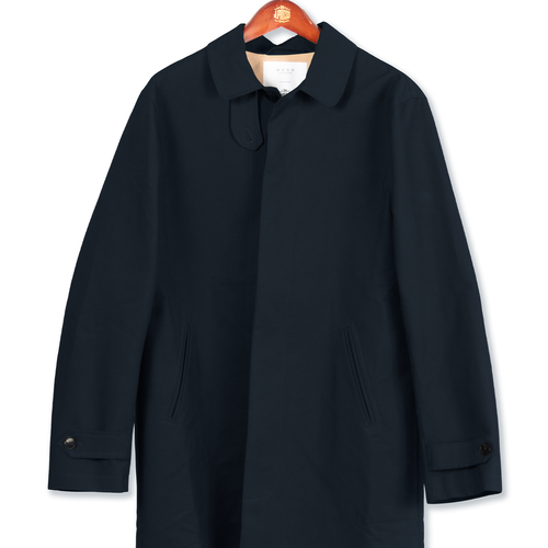 Cotton Raincoat - Navy