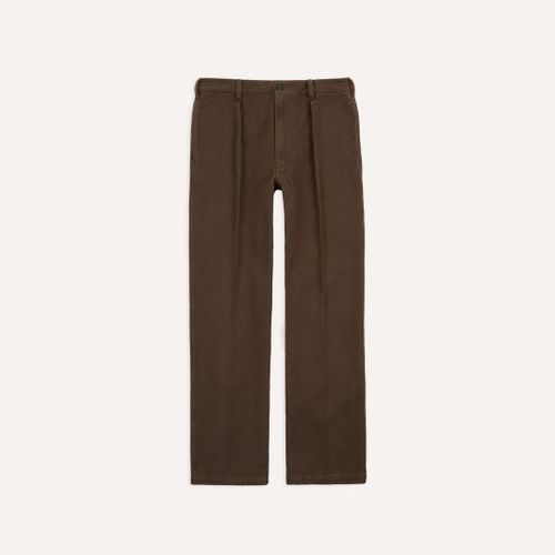 Brown Heavy Cotton Twill Games Trousers