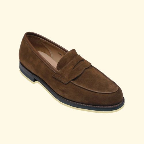 Bodley Penny Loafers by Crockett & Jones for The Anthology - Snuff SuedeBodley Penny Loafers by Crockett & Jones for The Anthology - Snuff Suede