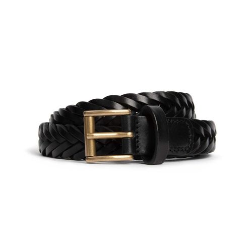 Anderson's Braided Leather Belt: Black