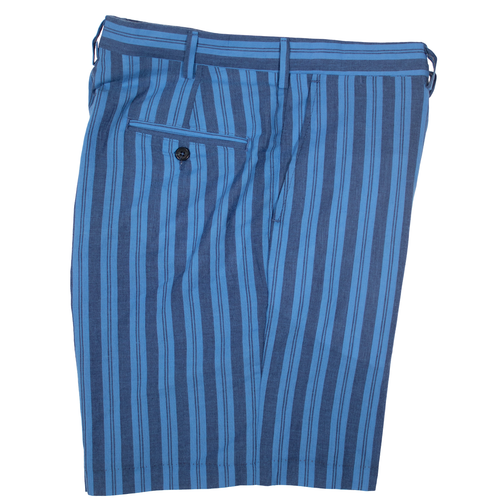 Blue Stripe Shorts - Classic Fit