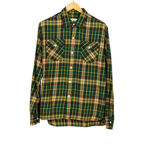 Washed Flannel Workshirt Wisconsin White Pine