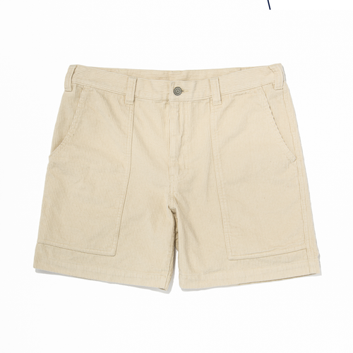 Corduroy Shorts - White