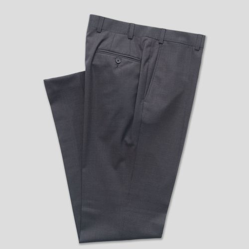 Dark Brown Tropical Wool Trousers