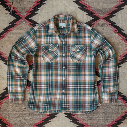 Washed Flannel Workshirt - Logger Plaid